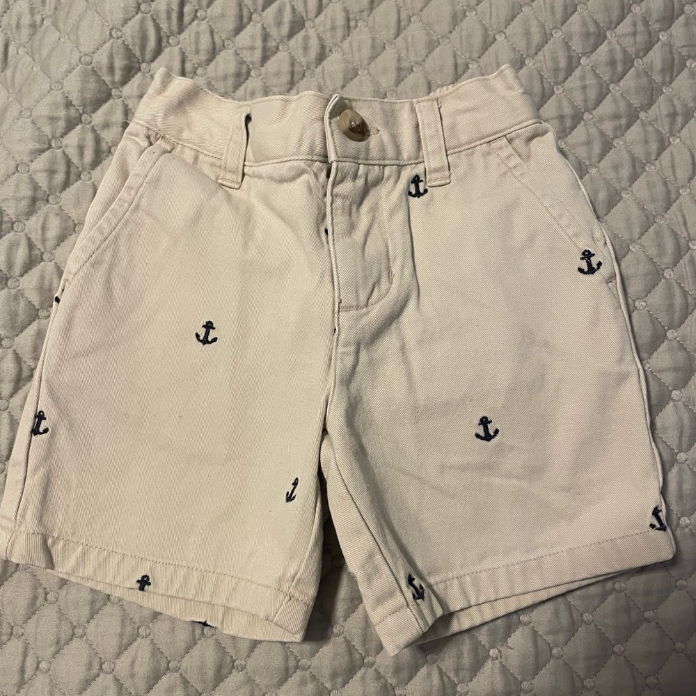 Janie and Jack Anchor Khaki Shorts